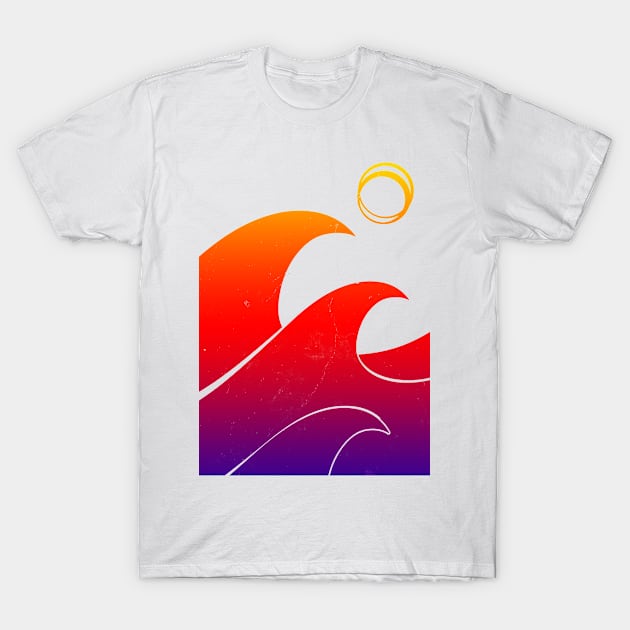 wave on wave T-Shirt by pholange